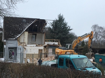 Abriss des Bäckereigebäudes 2021