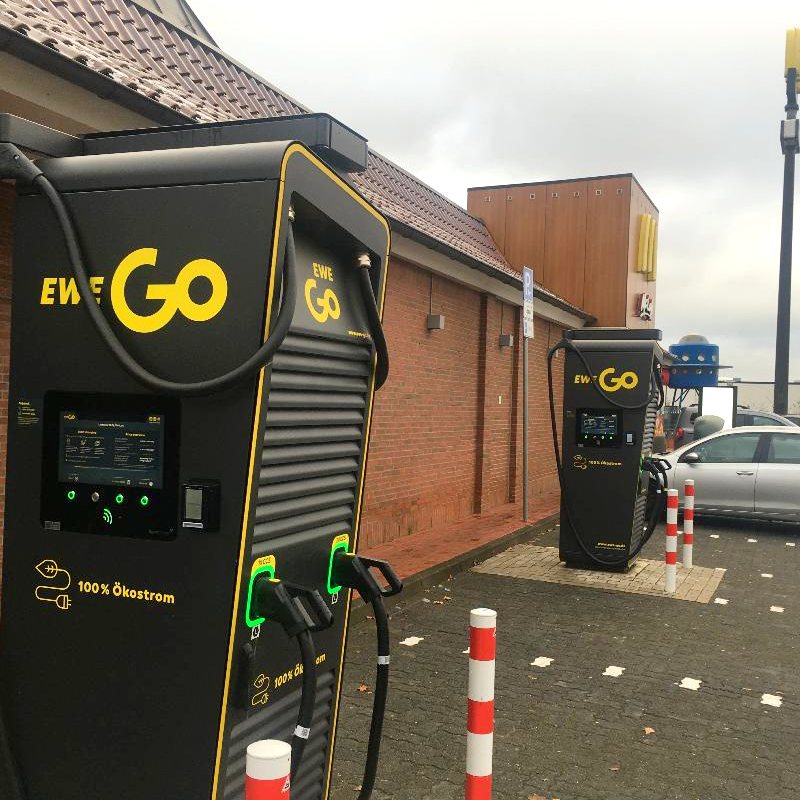 E-Ladestationen Ostseepark: Mc Donalds