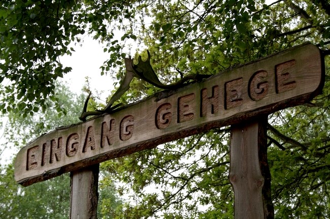 Eingang zum Wildgehege Schwentinental