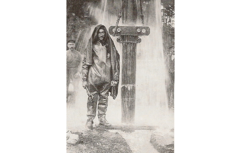 Wasserversorgung für Raisdorf um 1910 mit Speicher auf dem D-Berg