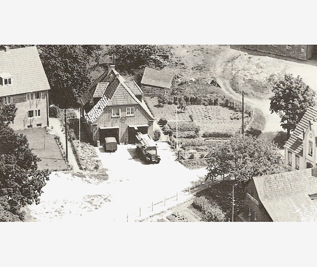 Historische Aufnahme Feuerwehrwache Raisdorf um 1950