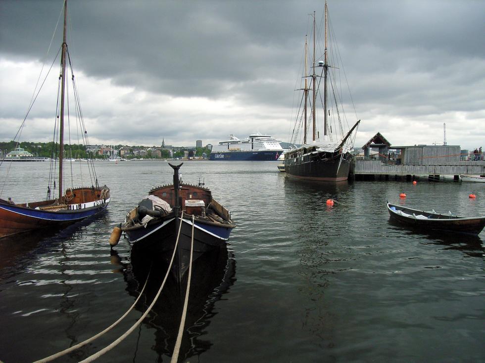Blick auf Oslo von der Museumsinsel
