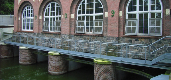 Wasserkraftwerk II am Rosensee in Schwentinental