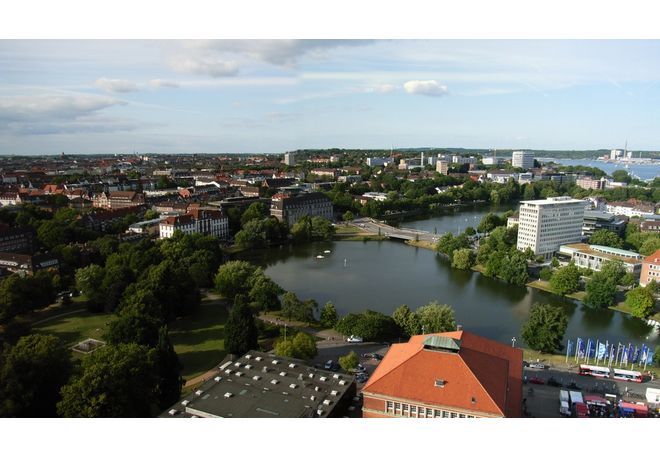 Blick auf Kleiner Kiel vom Rathausturm
