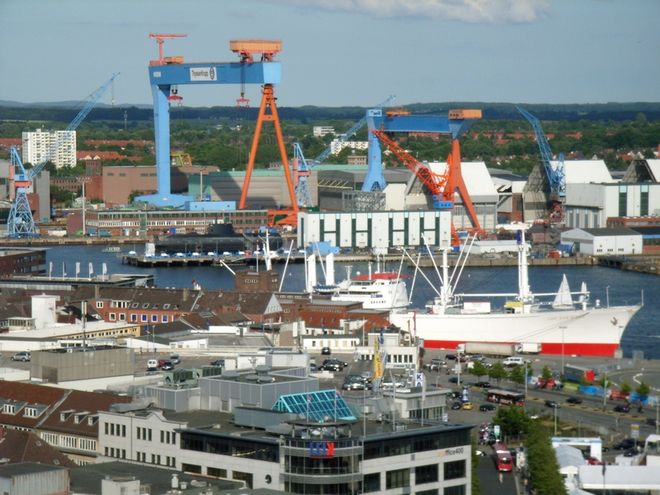 Werft vom Rathausturm