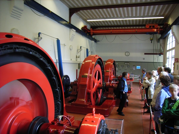 Turbinenanlage im Wasserkraftwerk Schwentinental