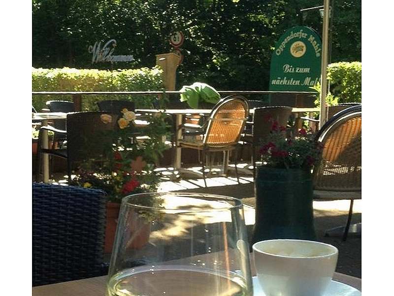 Biergarten in der Oppendorfer Mühle