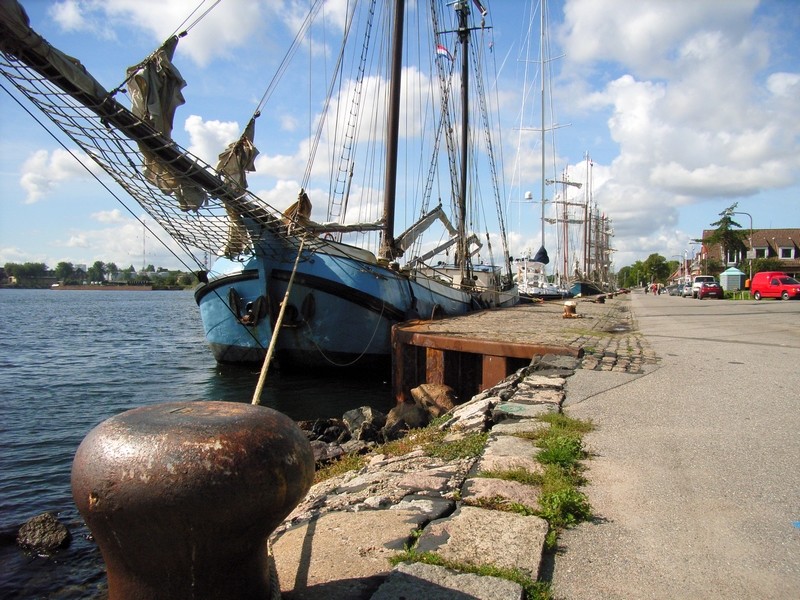 Seefahrerromantik am Tiseenkai in Holtenau